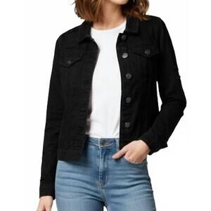 NEW SOJARA back stripe distressed jacket in black